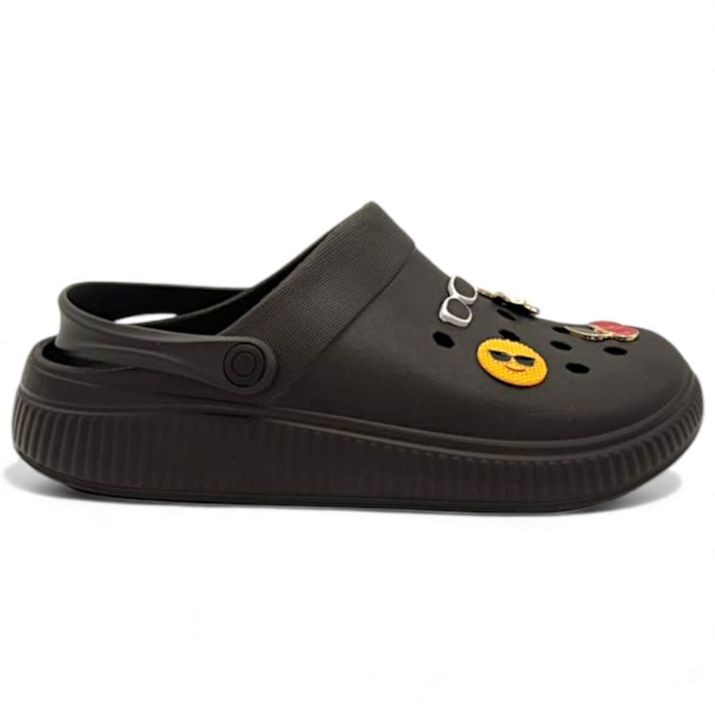Babuche Moleca Clog Conforto com Pingente Feminina-ced5c703-df4e-4b63-b28c-9291049892a8