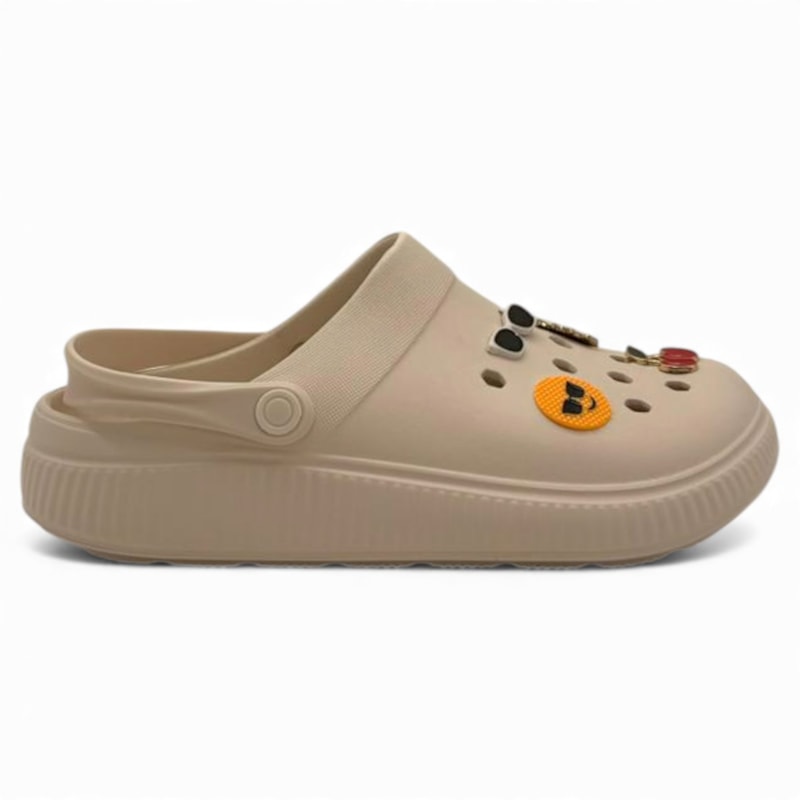 Babuche Moleca Clog Conforto com Pingente Feminina-1de5b60e-9037-4b51-9869-cc170ebe9bed