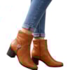 Bota Cano Baixo Bottero em Couro Burnish Fivela Feminina-be798948-d51b-4e4e-b768-92f82e8306ed