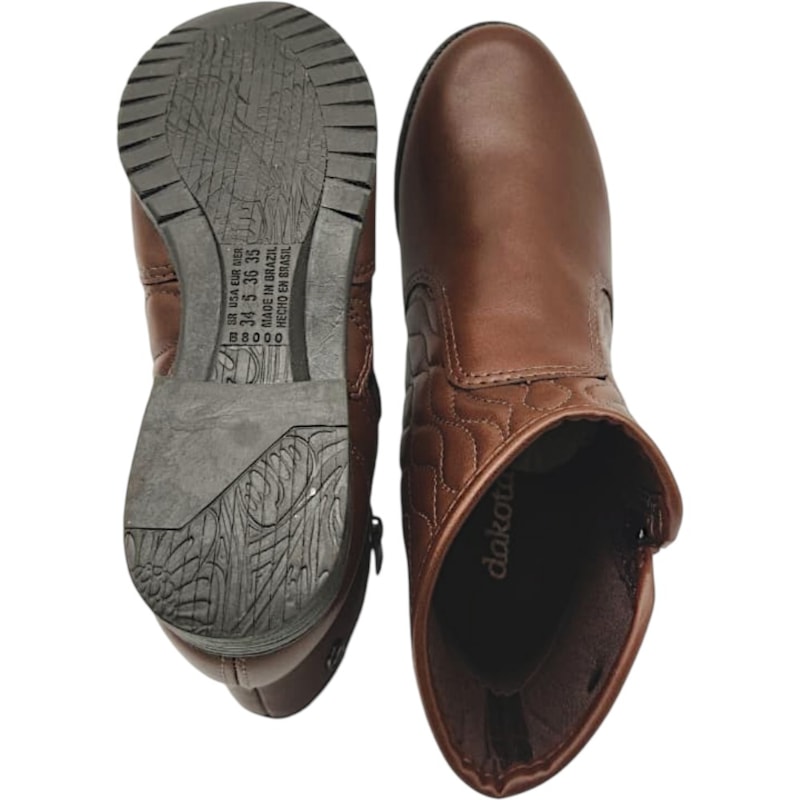 Bota Cano Baixo Dakota Com Zíper Feminina-0afb61bd-0214-496e-a0e0-ae1b9c6570b1