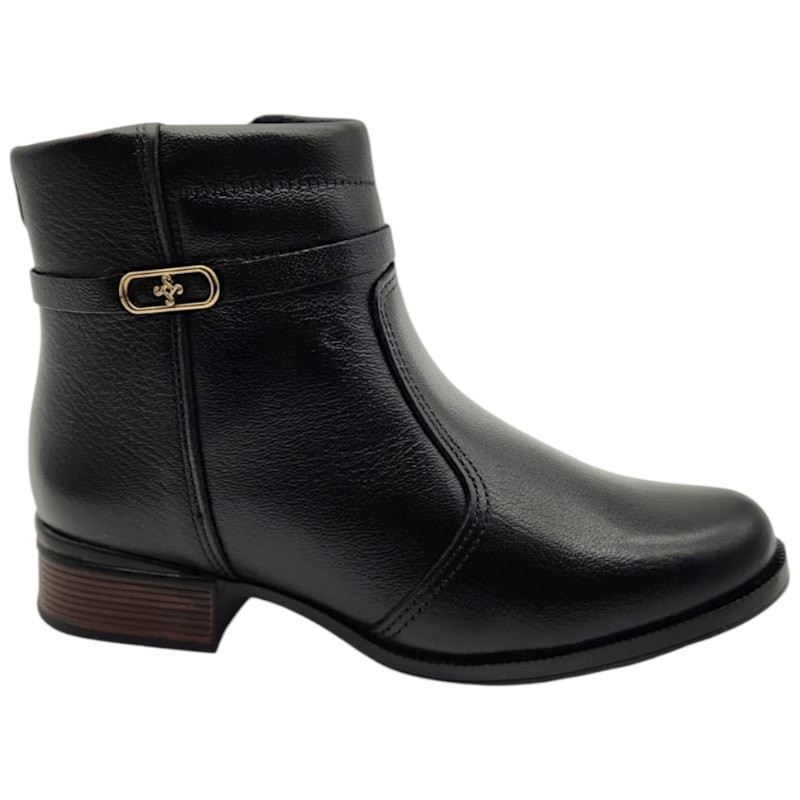 Bota Cano Baixo Pegada em Couro Feminina-aeaa1931-2d1a-4561-a448-ed2b02bf7a90
