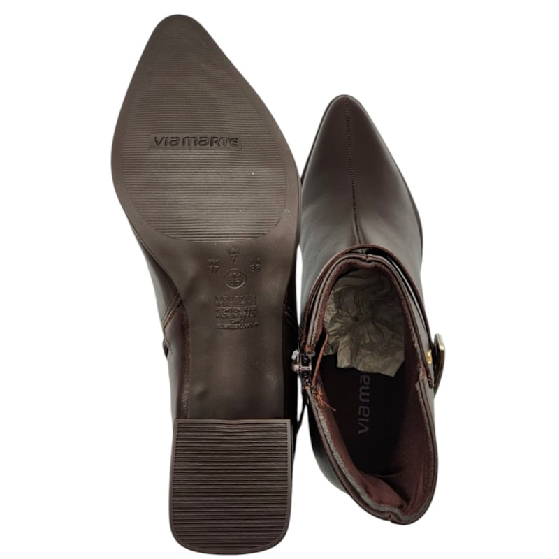 Bota Cano Baixo Via Marte Feminina-022790de-088e-4833-ac20-1636ace872fb