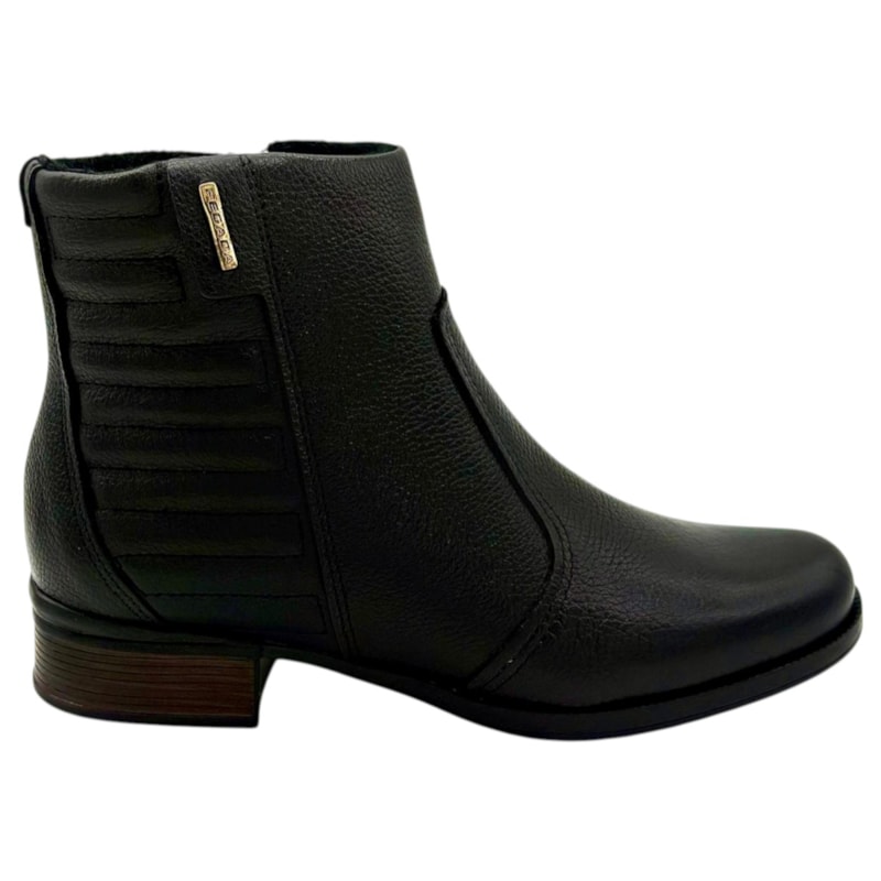Bota Cano Curto Pegada em Couro Calce Fácil Feminina-db095c52-09d1-4fbf-94e9-52adec95d3d0