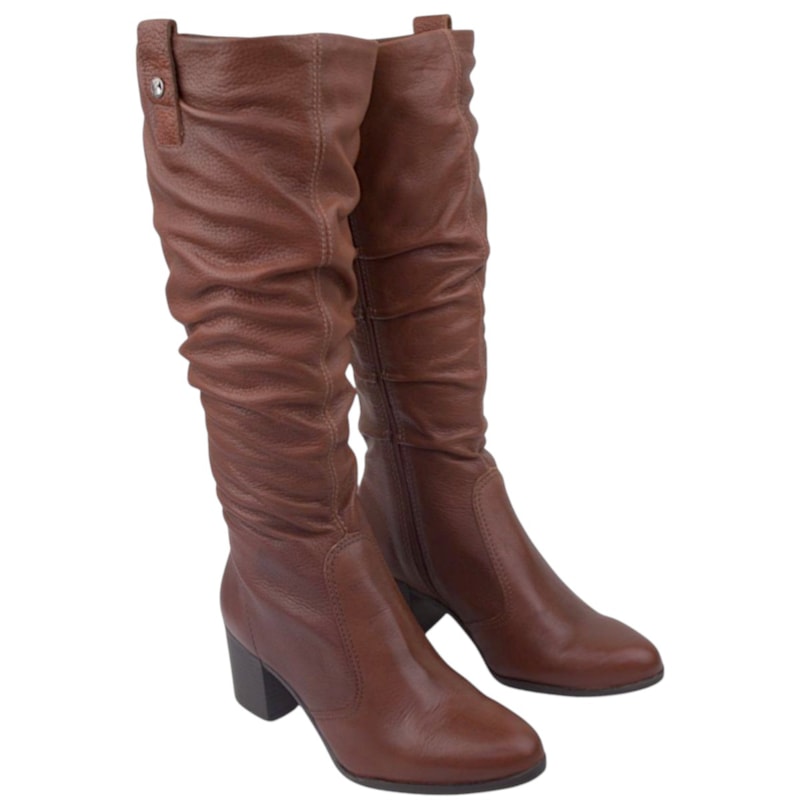 Bota Cano Longo Bottero em Couro Salto Bloco Feminina-3d57cdcc-a5e4-4599-92f9-80274684c8c7