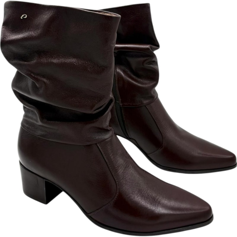 Bota Cano Médio Pegada em Couro Feminina-d49efcda-3148-4e56-9b0b-057d72bcf557