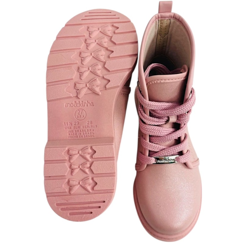 Bota Coturno Molekinha Infantil Feminina-dad73c85-cd38-4ed0-b219-2f10a8195ecf