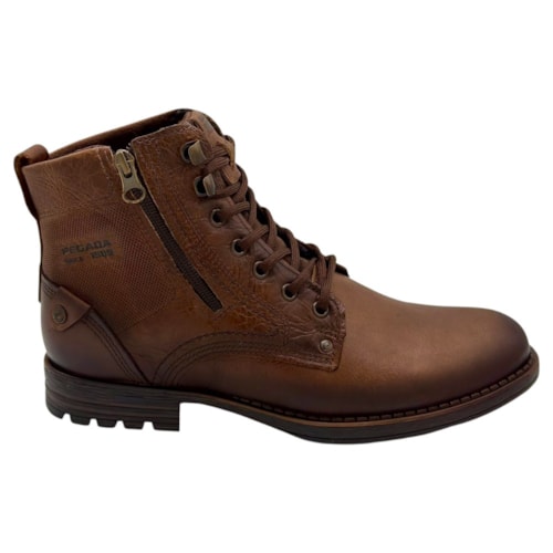 Bota Pegada em Couro Masculina