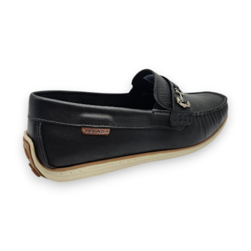 Mocassim Pegada Couro Masculino