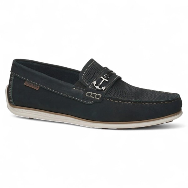 Mocassim Pegada Couro Masculino