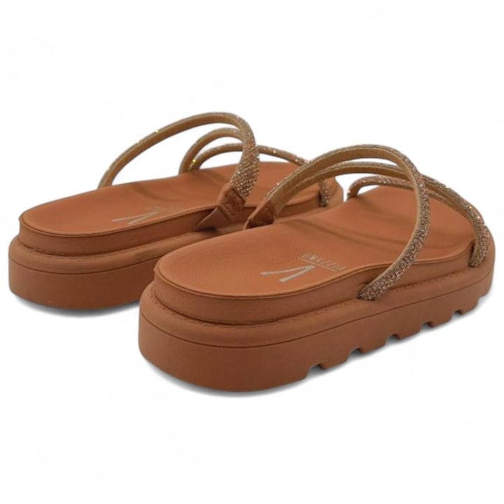 Papete Flatform Vizzano Tiras Strass Feminina-5ac63fa4-02ec-4bc2-9b1b-0c8faabf7a62