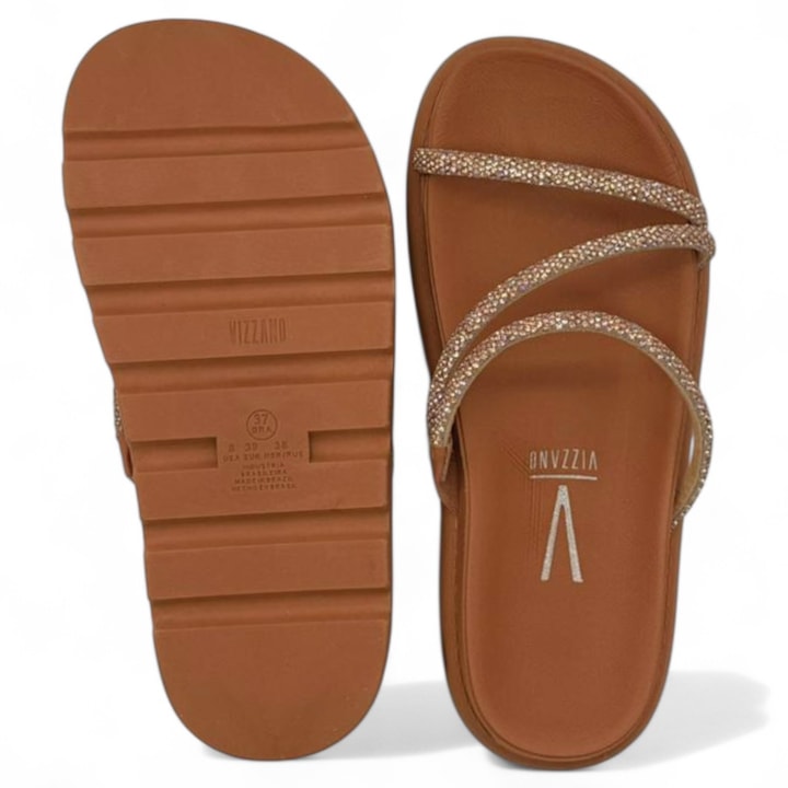 Papete Flatform Vizzano Tiras Strass Feminina-0118dfa3-5ec3-4628-8893-7980c6997b9f