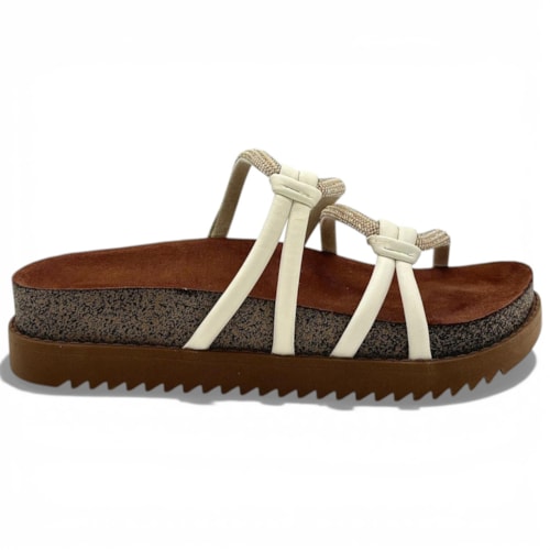 Papete Moleca Flatform Tiras Feminina
