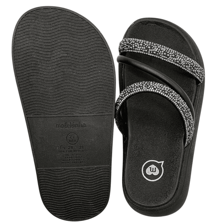 Papete Molekinha Glitter Conforto Infantil Feminina-53a11637-0883-4207-83bd-a3f851d97fed