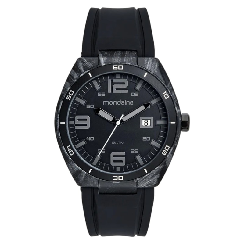 Relógio Mondaine Detalhes em Carbono Pulseira Silicone Masculino-bd2ae62d-5987-4e8b-a388-49f52657287f