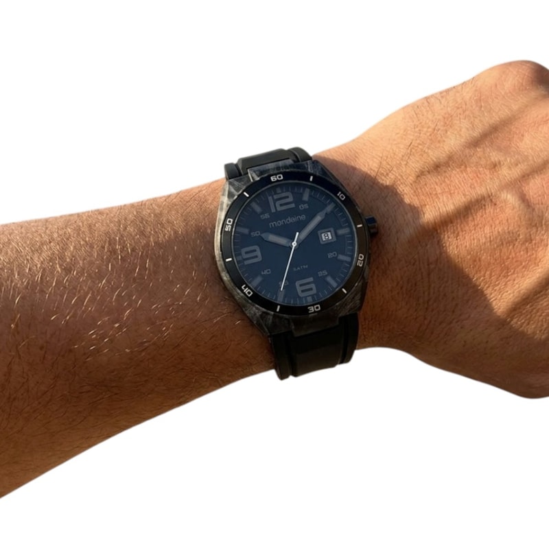 Relógio Mondaine Detalhes em Carbono Pulseira Silicone Masculino-7e34068c-e7ee-4552-b7cc-2910576b7ae8