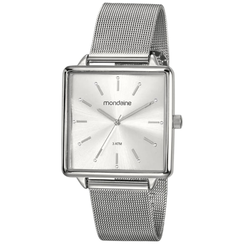 Relógio Mondaine Quadrado Minimalista Prata Feminino-a8503c8a-4fa1-4ced-8693-cf45e4c99864