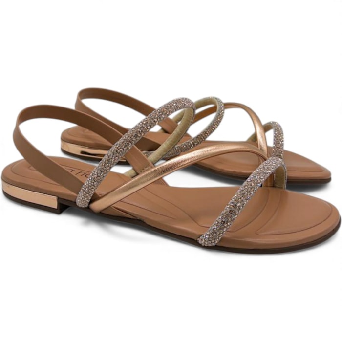 Sandália Beira Rio Strass Elástico Feminina-b7b5fc4d-bdb5-4151-9c85-7442c643e567