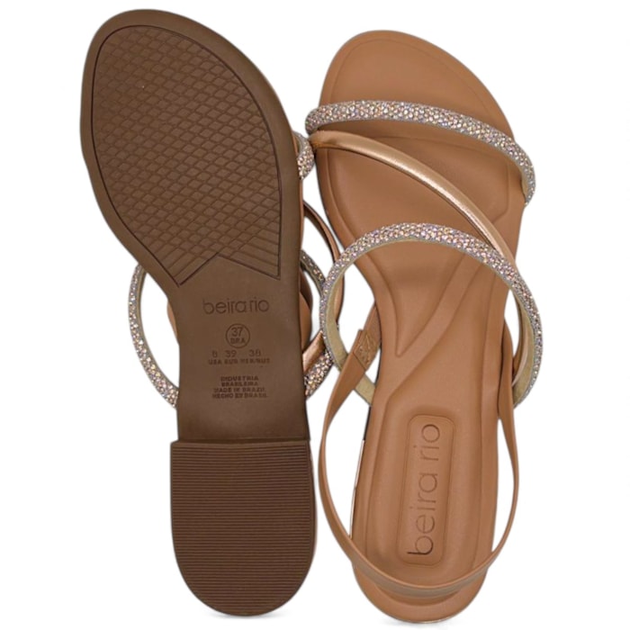 Sandália Beira Rio Strass Elástico Feminina-e19bfa36-922f-4d33-af6f-2d2cbf767bb5