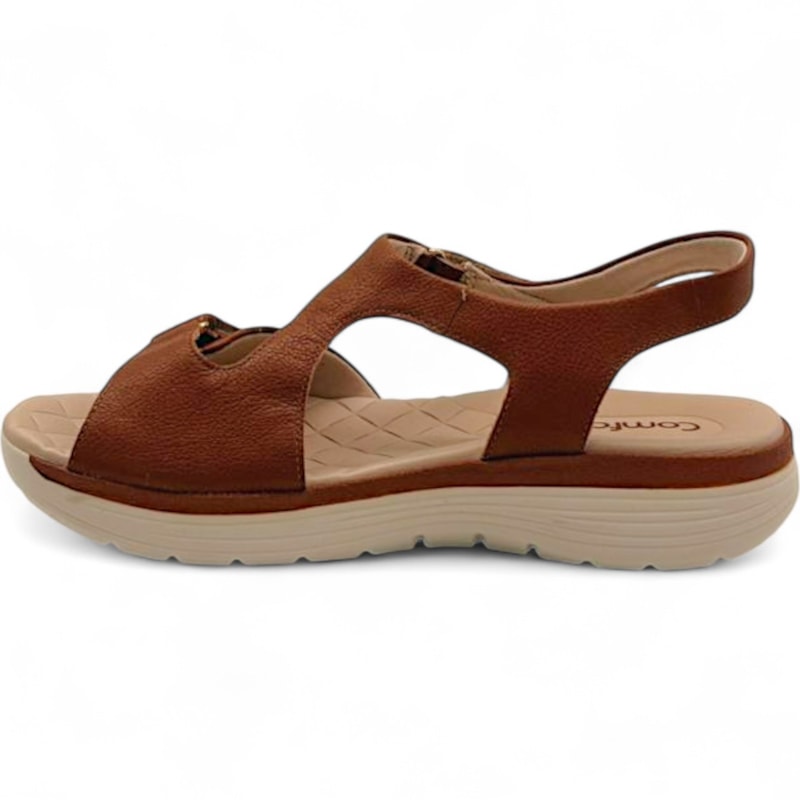 Sandália Comfortflex Ortopédica em Couro Feminina-c54eea7d-4b6b-4623-8e5f-137156037920