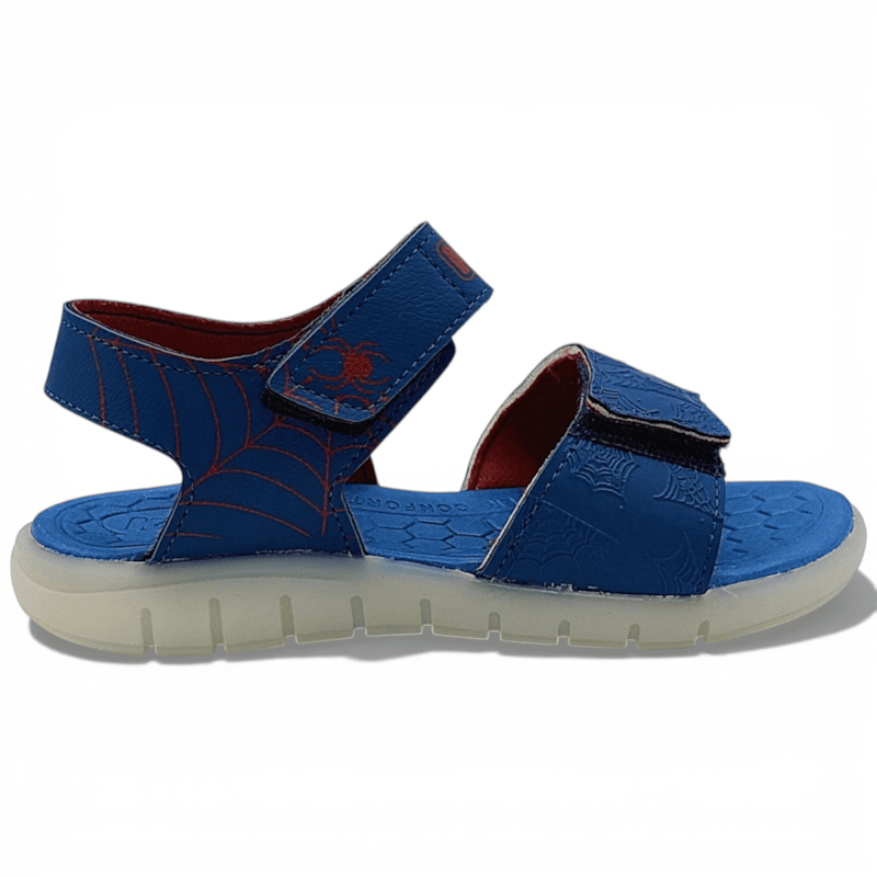 Sandália Kidy Homem Aranha com Velcro e Led Infantil Masculina-03683748-3bc3-4442-a2dd-402fb0ffaf88