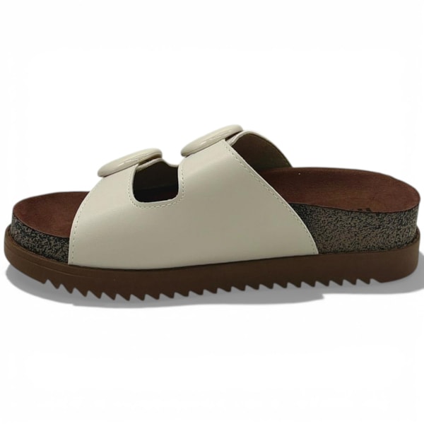 Sandália Papete Moleca Birken Com Fivelas Feminina