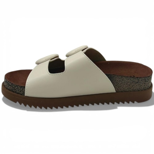 Sandália Papete Moleca Birken Com Fivelas Feminina