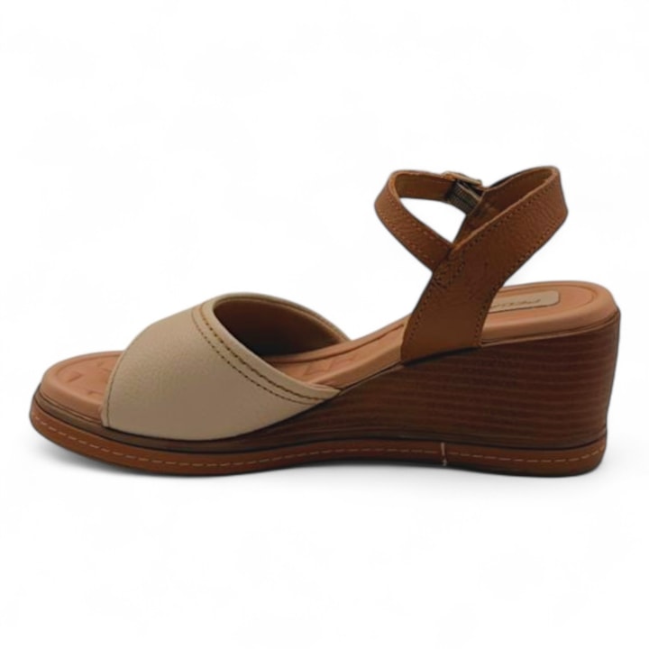 Sandália Pegada em Couro Anabela Feminina-708087c2-d47f-409b-9f38-2bb237b5c236