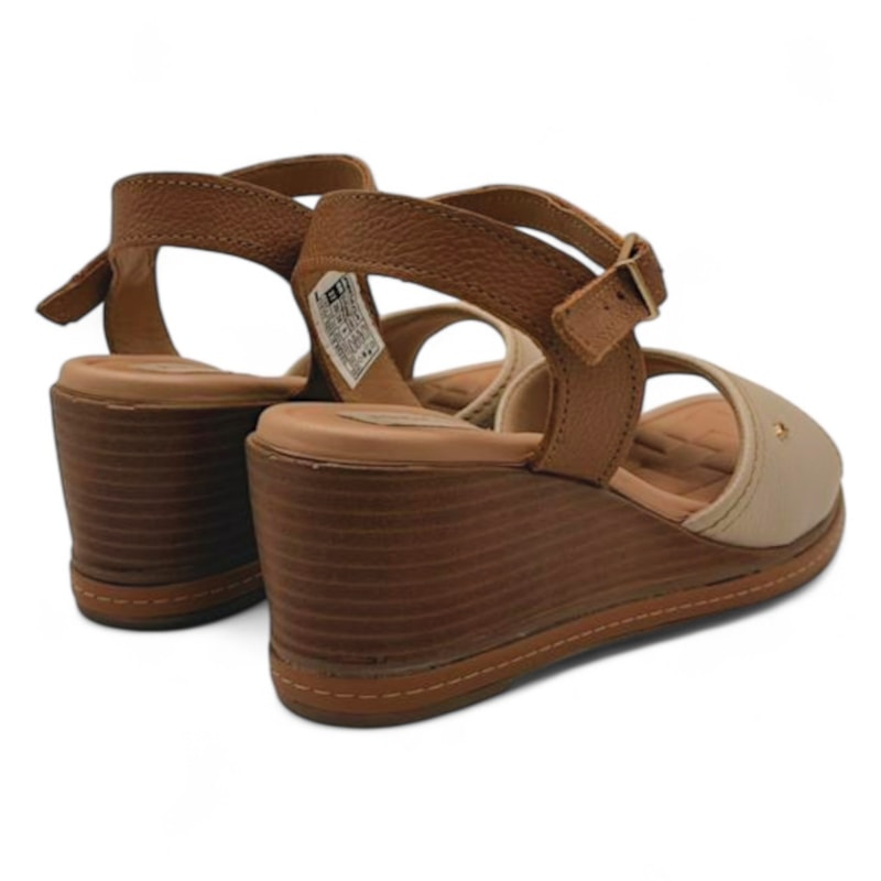 Sandália Pegada em Couro Anabela Feminina-530f2625-682e-4f6b-b5ff-503368baf591