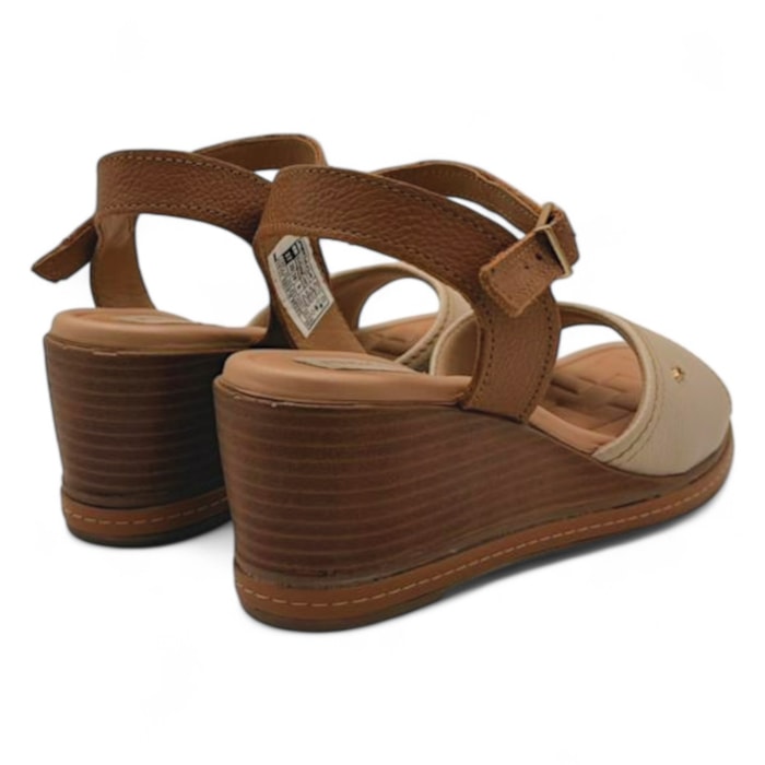 Sandália Pegada em Couro Anabela Feminina-812ad1e8-4a10-46a2-ac12-7aca709e50bd