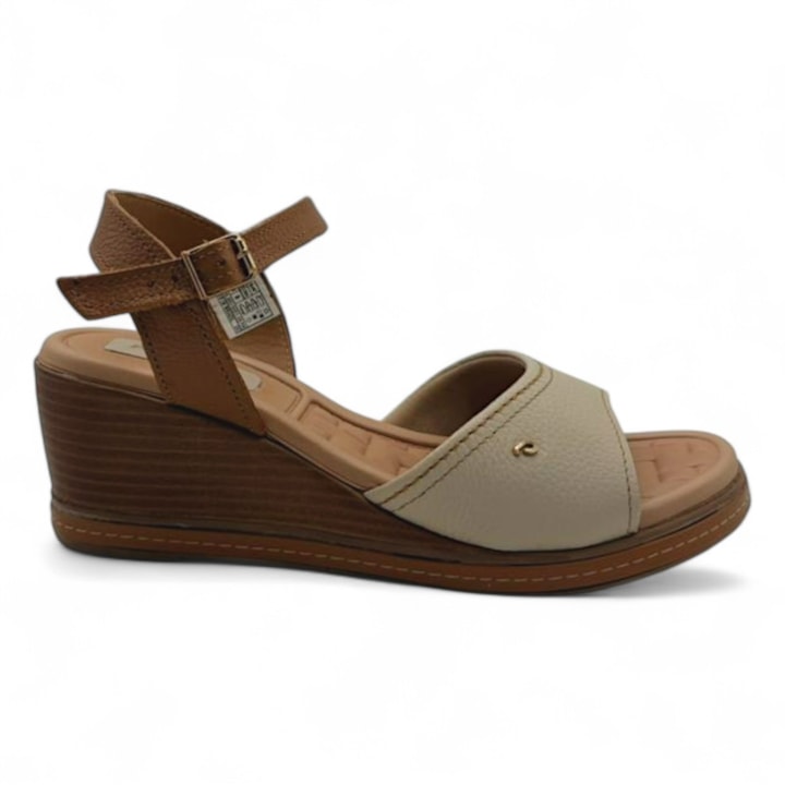 Sandália Pegada em Couro Anabela Feminina-ca53ff90-139a-45f8-954c-911f06883166