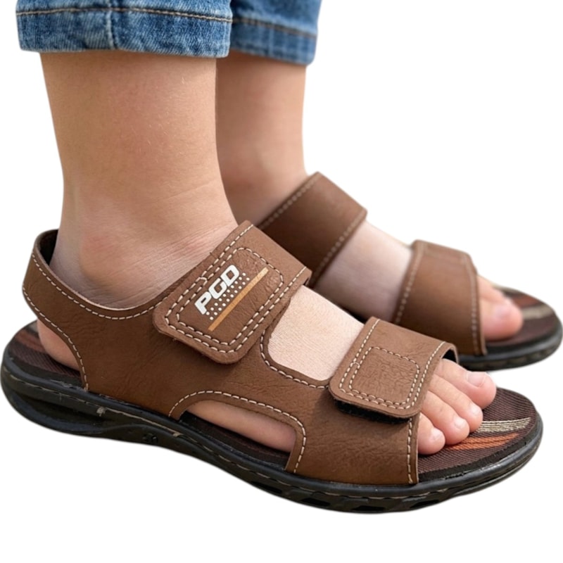Sandália Pegada em Microfibra Infantil Masculina-a3b01743-96e4-4f33-99be-3b210629319a