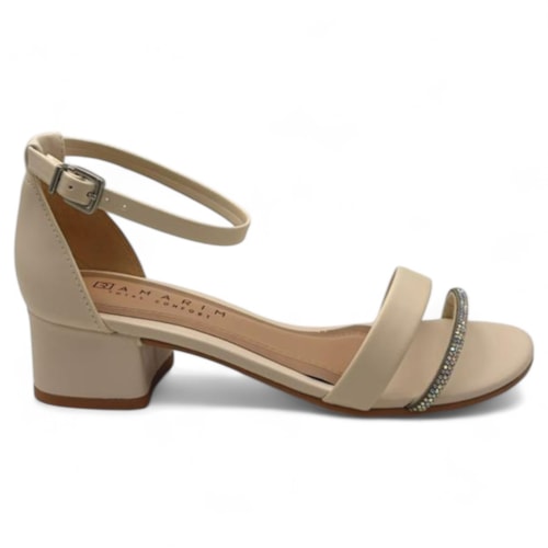 Sandália Ramarim Salto Bloco Médio Feminina