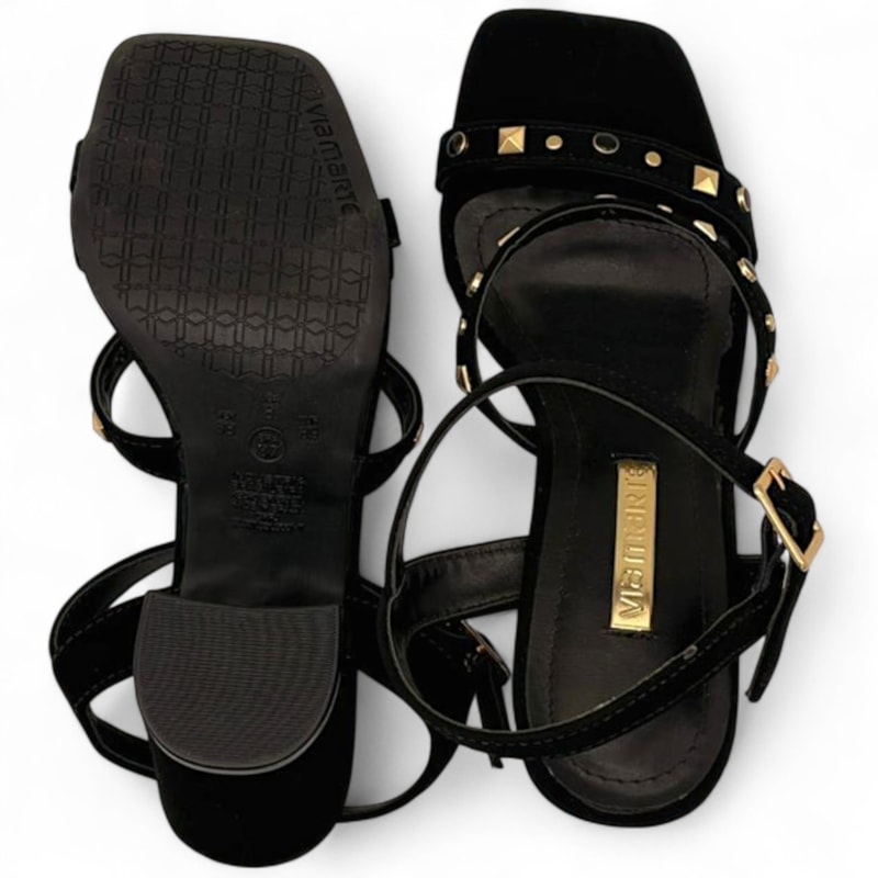Sandália Via Marte Salto Bloco Feminina-03ba1961-9e4e-4b6b-b106-d1895b43a047