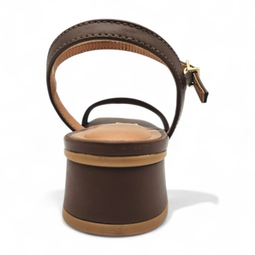 Sandália Vizzano Salto Bloco Baixo Feminina