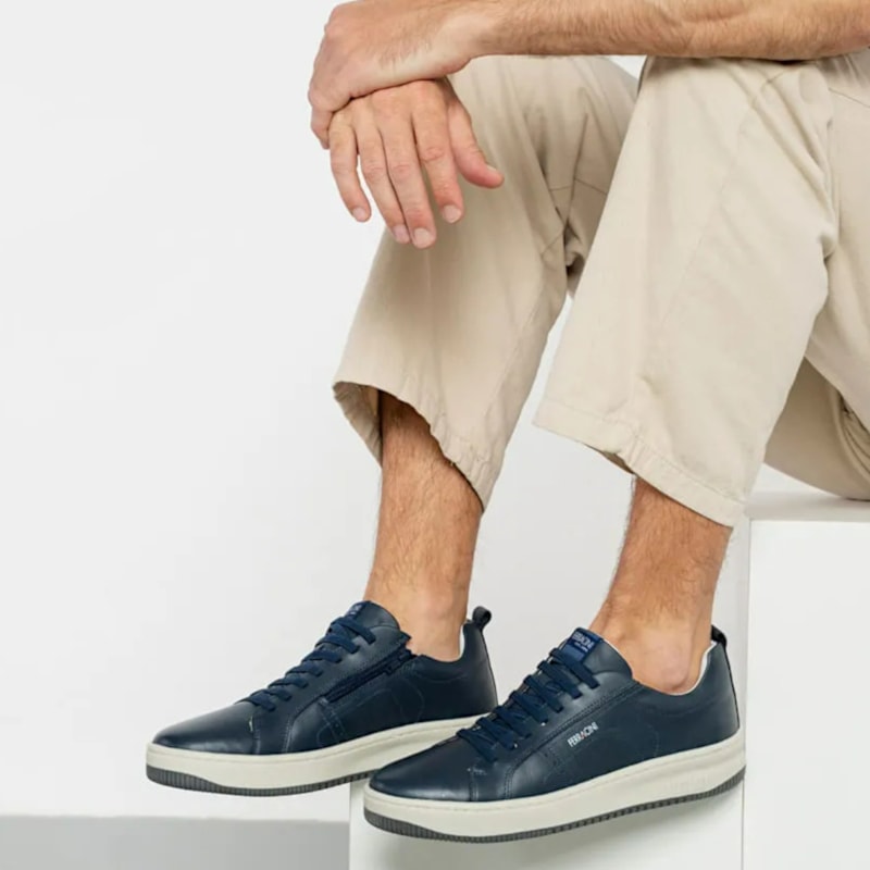 Sapatênis Ferracini Titanium em Couro Masculino-dbbb03de-a7b8-44b1-8a5d-e3300849d02e