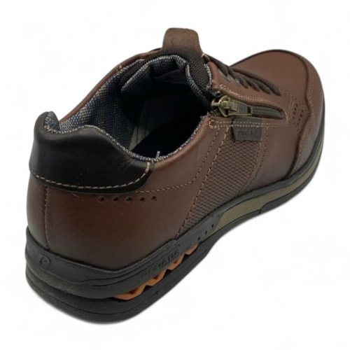 Sapatênis Pegada Couro Masculino