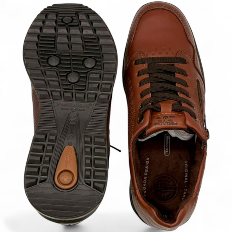 Sapatênis Pegada em Couro Masculino-b9e7d9d6-8d51-4be7-a436-38822f5c5e1a