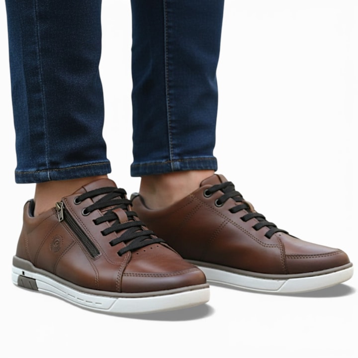 Sapatênis Pegada em Couro Masculino-5abb7f19-c6d5-4f60-9445-e659ed8517a4