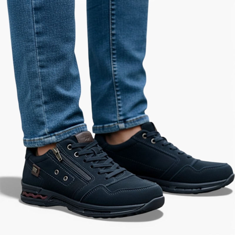 Sapatênis Pegada em Couro Masculino-52121f7c-17a6-4c62-804b-5f613a4e95e9