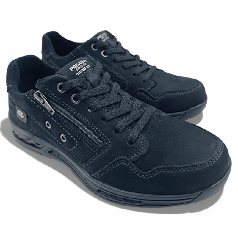 Sapatênis Pegada em Couro Masculino-2f9471dc-e19d-4553-802a-c2697a865713