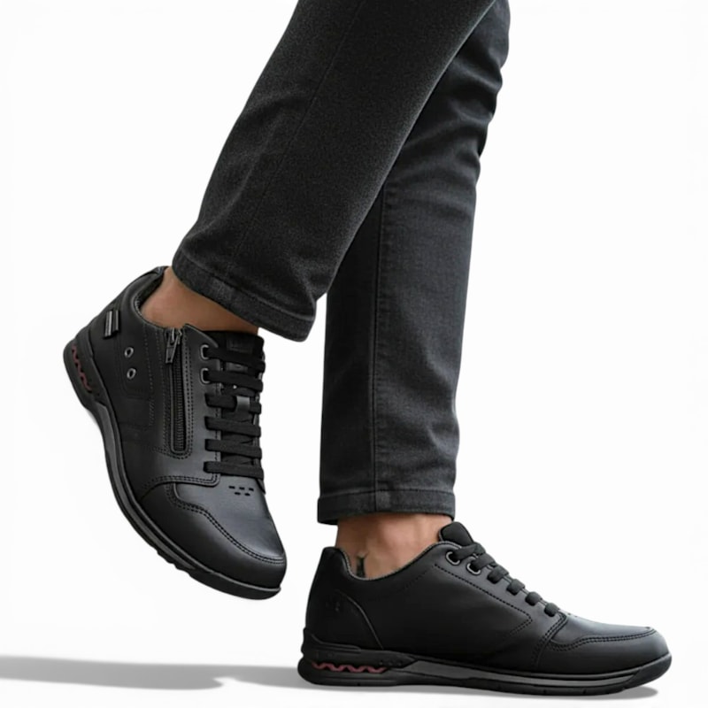 Sapatênis Pegada em Couro Masculino-71244f04-33ae-41d3-9bb6-ed6983e0f258