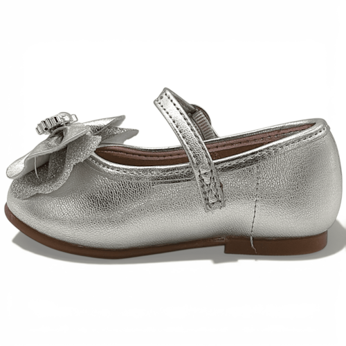 Sapatilha Molekinha Com Laço Glitter Infantil Feminina