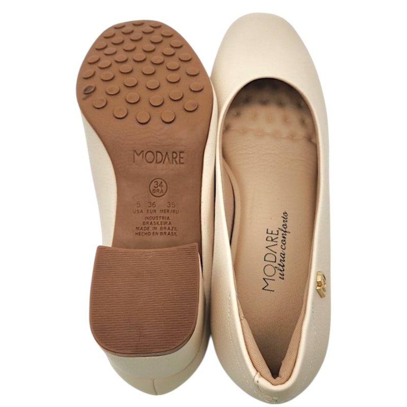 Sapato Scarpin Modare Salto Grosso Feminino-4f95784f-98f8-4588-9f92-8f60f6d749b2