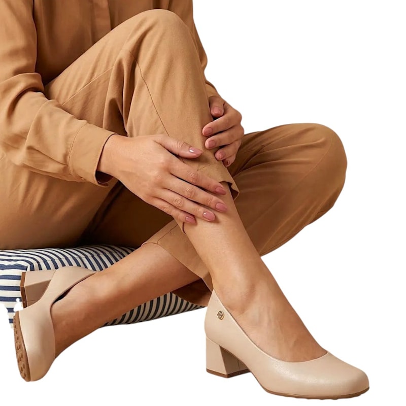 Sapato Scarpin Modare Salto Grosso Feminino-800fd83f-c823-4990-b039-49ffcb22c348