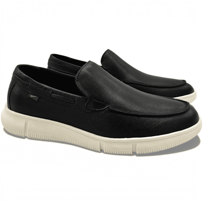 Sapato Slip On Casual Ferracini em Couro Masculino-ccdf645a-012a-484b-b668-24e8328a5bf1