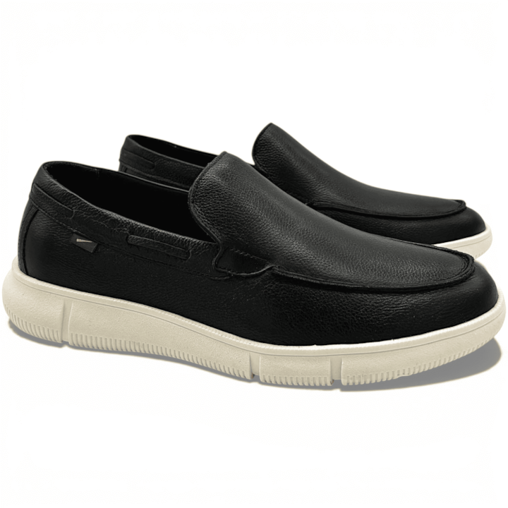 Sapato Slip On Casual Ferracini em Couro Masculino-139d8fb5-64b4-4d53-b3d8-5073adb92eb2