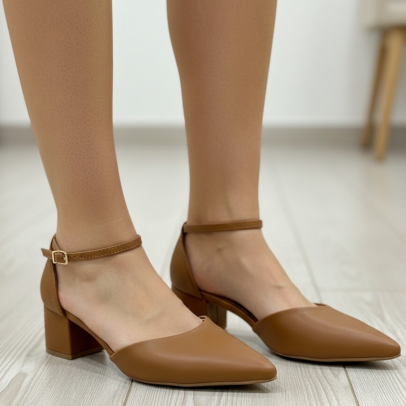 Scarpin Vizzano Salto Bloco Bico Fino Feminino-d92680a8-a553-4701-b969-e3daba7a4e2c