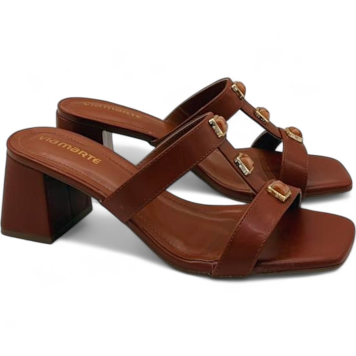 Tamanco Via Marte Salto Médio Feminino-3735d2c9-14c7-4695-b2a5-7066b5c7997c