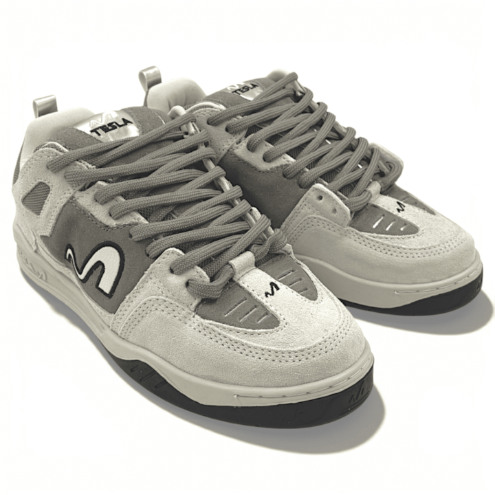 Tênis Casual Tesla Nine Silver Masculino-614f747b-0751-4869-a396-0d5768f8393b