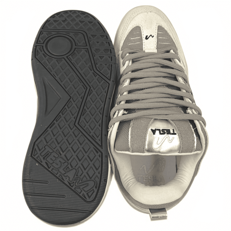 Tênis Casual Tesla Nine Silver Masculino-a1c6a492-78ca-4309-be35-6f7f271039f3